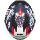 Casque MT Helmets Stinger 2 Kids Rocket C17 Rouge Bleu Blanc Mat