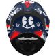 Casque MT Helmets Stinger 2 Kids Rocket C17 Rouge Bleu Blanc Mat