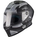 Casque MT Helmets Stinger 2 Kids Tagger Noir Gris Mat