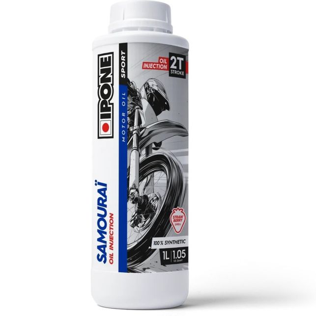 Huile 2T Ipone Samouraï Oil Injection Fraise 1L
